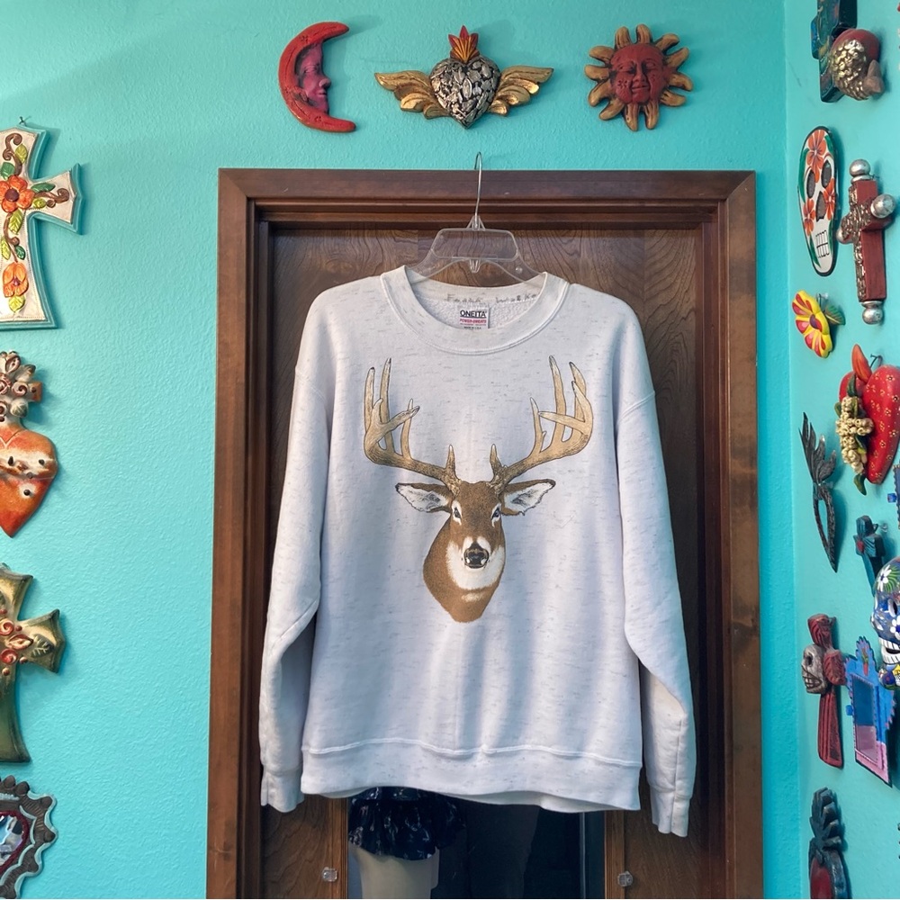 Vintage Men’s Large Deer Sweatshirt